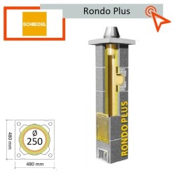 Rondo Plus Schiedel komin paliwa stale do wszystkich paliw 250 gwarancja 30 lat za darmo dostawa gratis