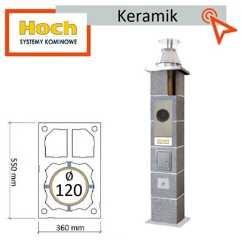 Keramik Hoch komin paliwa gaz i olej do kotłów kondensacyjnych 120 gwarancja 30 lat za darmo dostawa gratis