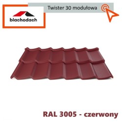 Blachodachówka modułowa Twister 0,80 m2 arkusz Tani i szybki sposób na dach. Dostawa również gratis.