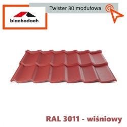 Blachodachówka modułowa Twister 0,80 m2 arkusz Tani i szybki sposób na dach. Dostawa również gratis.