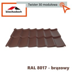 Blachodachówka modułowa Twister 0,80 m2 arkusz Tani i szybki sposób na dach. Dostawa również gratis.