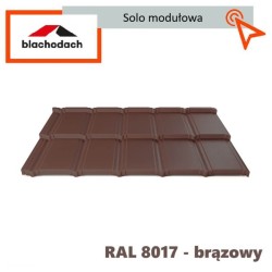 Blachodachówka modułowa Solo 0,81 m2 arkusz Tani i szybki sposób na dach. Dostawa również gratis.