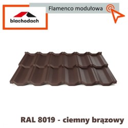 Blachodachówka modułowa Flamenco 0,80 m2 arkusz Tani i szybki sposób na dach. Dostawa również gratis.