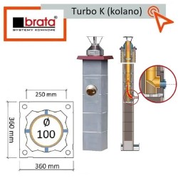 Brata Turbo K S fi 100 - kolano ceramiczne